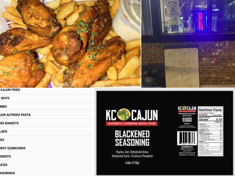 KC Cajun Menu