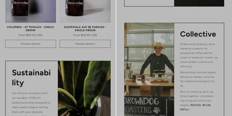 BrownDog Coffee Roasters Menu