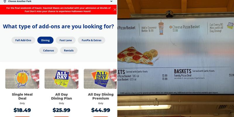 Gold Rush Pizza Menu