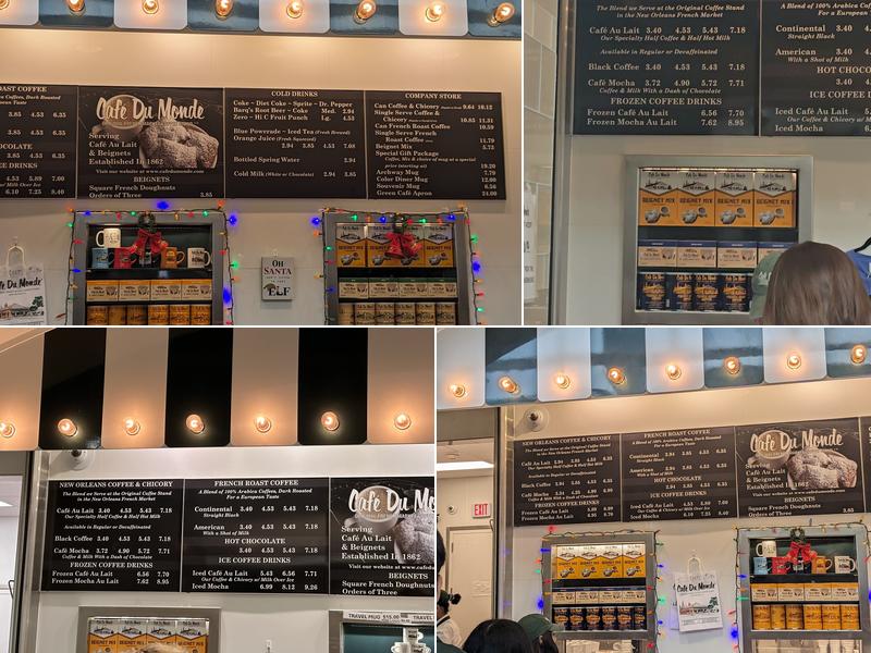 Cafe Du Monde Menu