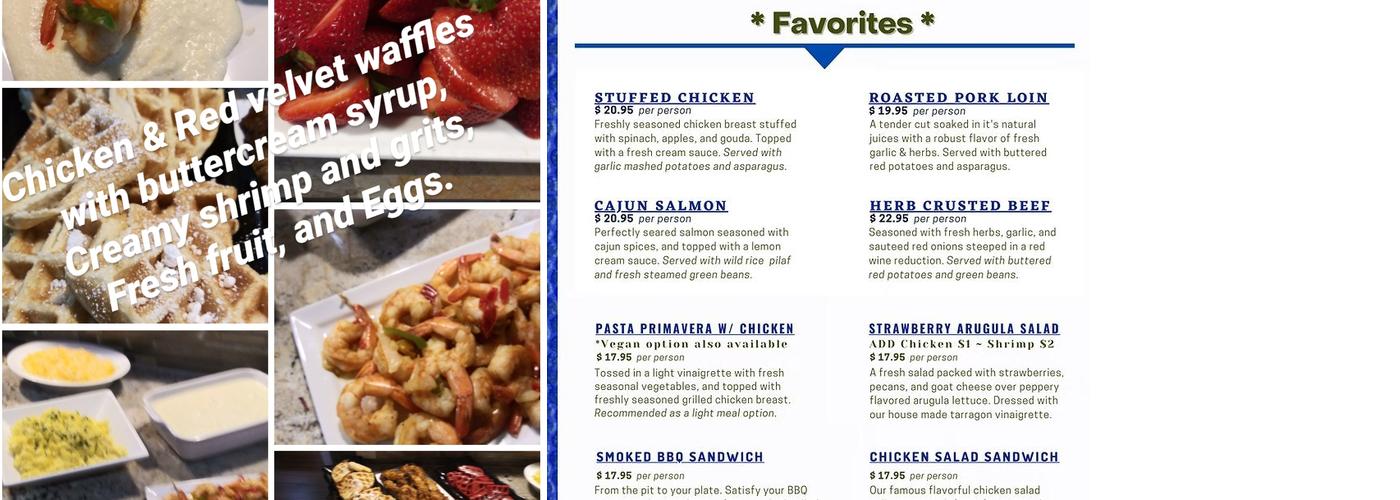 The 6ft Cook Catering Company, LLC Menu