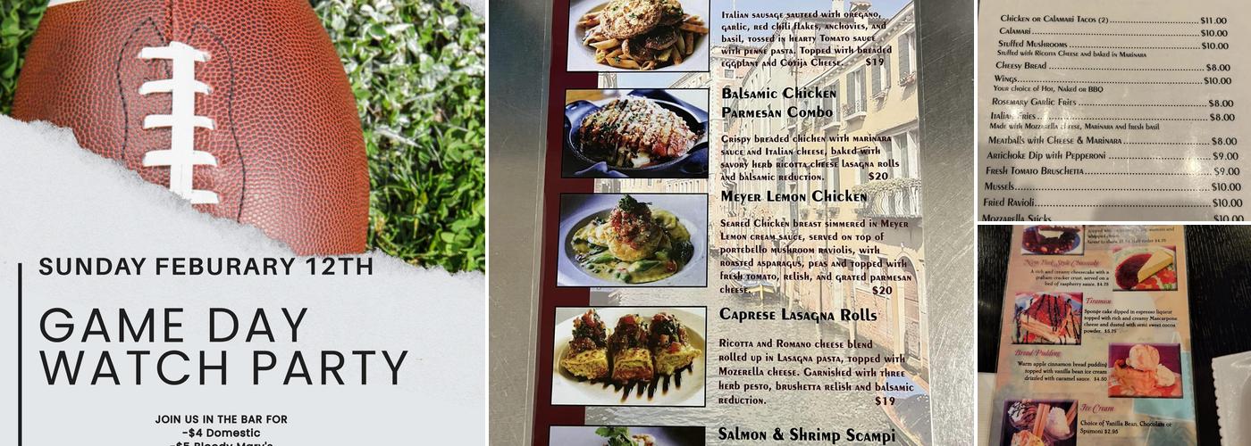 Strings bar & grill Menu