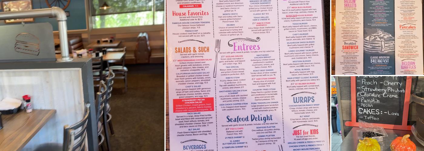 Mega's Grill and Eatery Menu