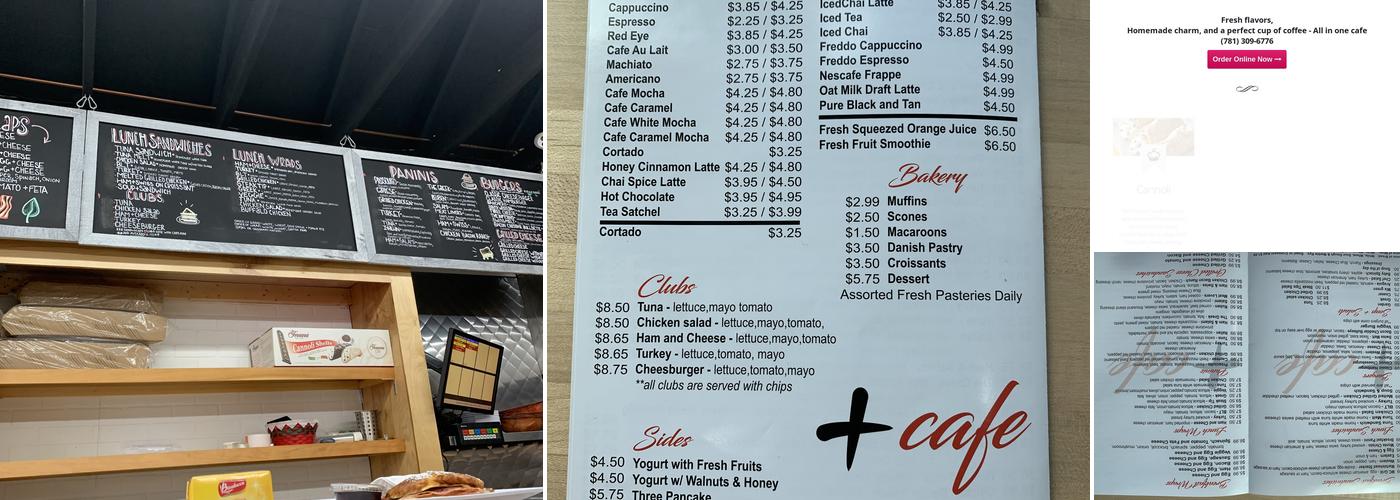 Plus Cafe Menu
