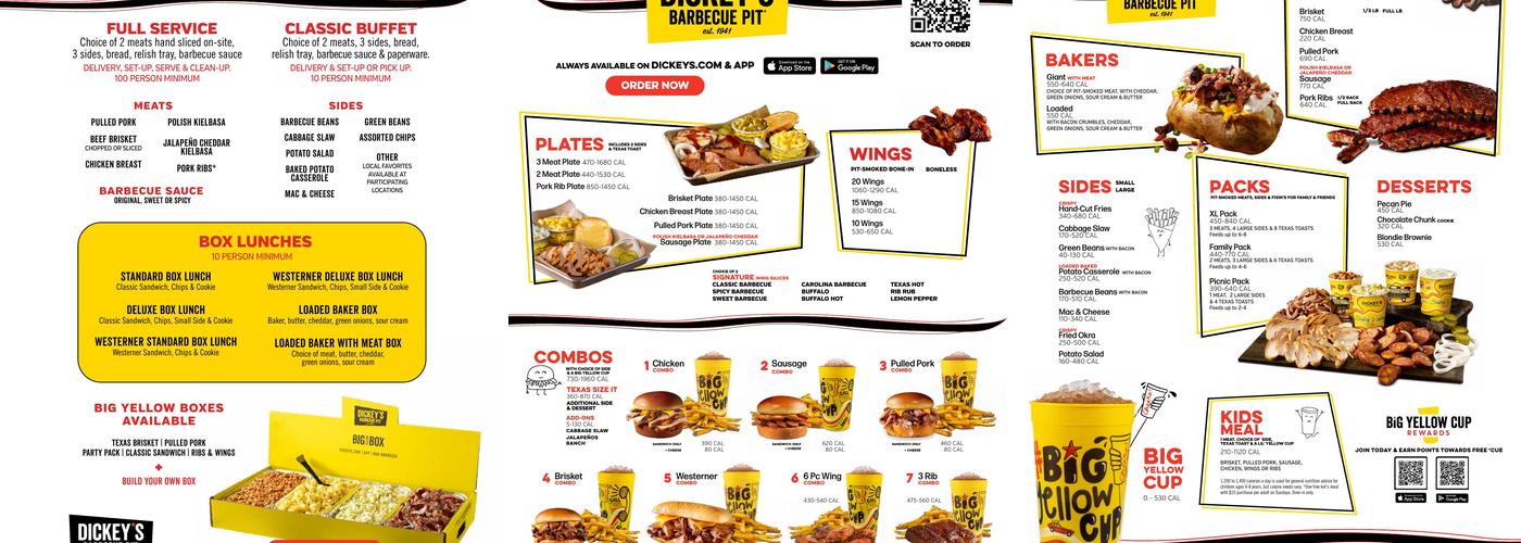 Dickey's Barbecue Pit Menu