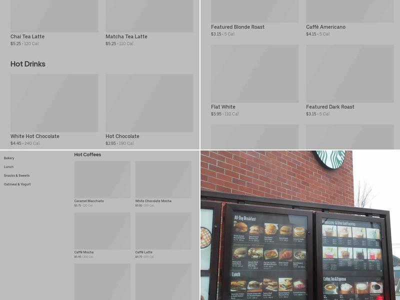 Starbucks Menu