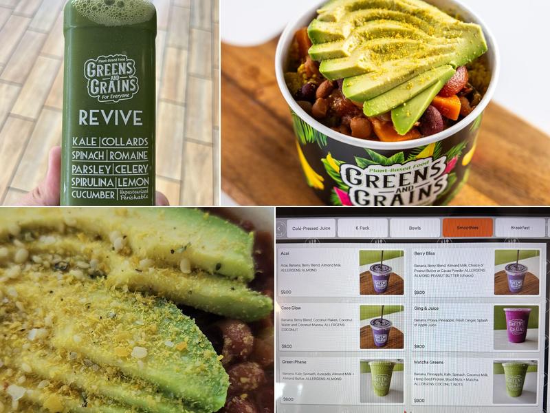 Greens and Grains Northfield Menu