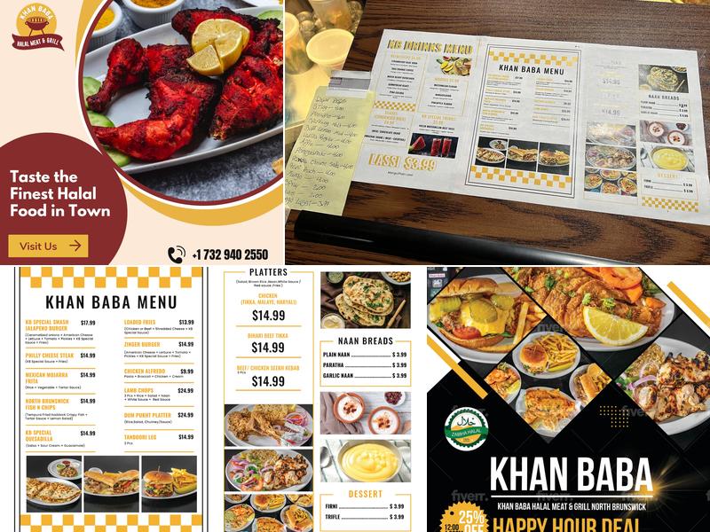 Khan Baba Halal Meat & Grill North Brunswick Menu