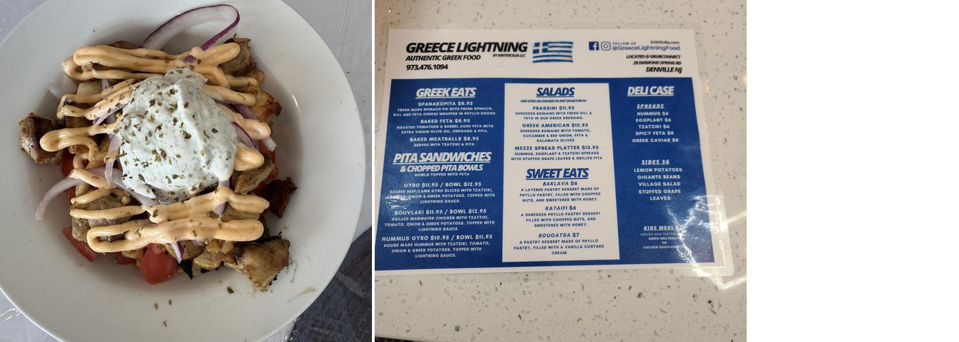 Greece Lightning Gyro & Souvlaki Grill Menu