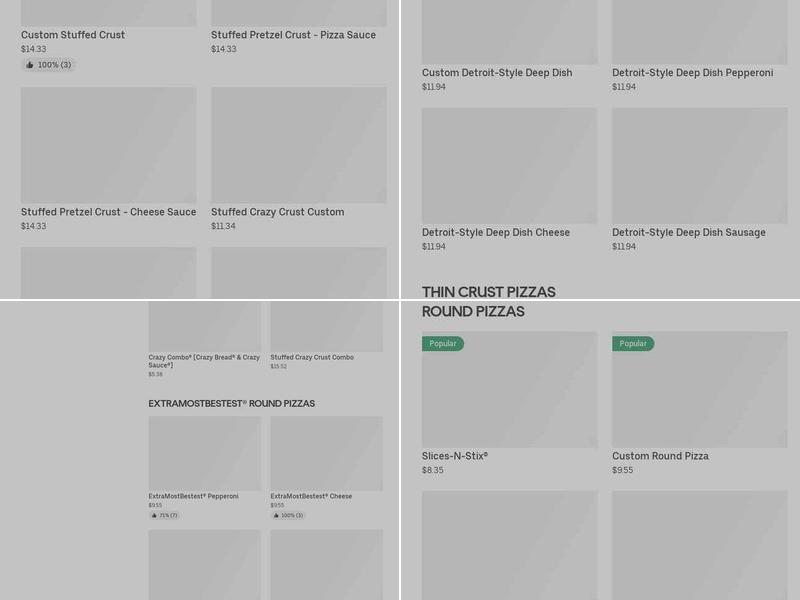 Little Caesars Pizza Menu