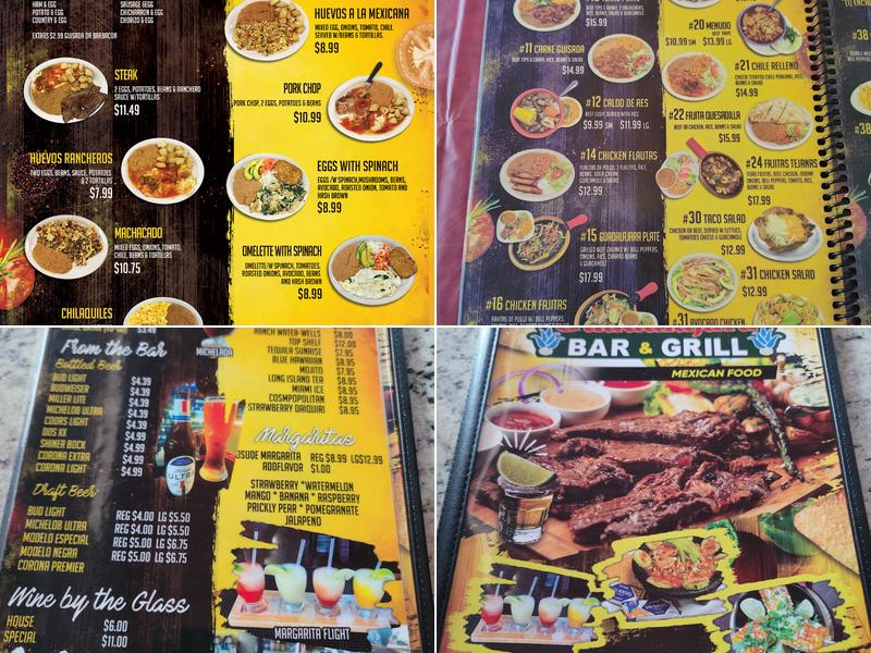 Guadalajara Bar & Grill Menu
