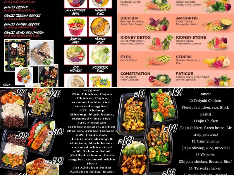 Meal Prep Terminator Menu