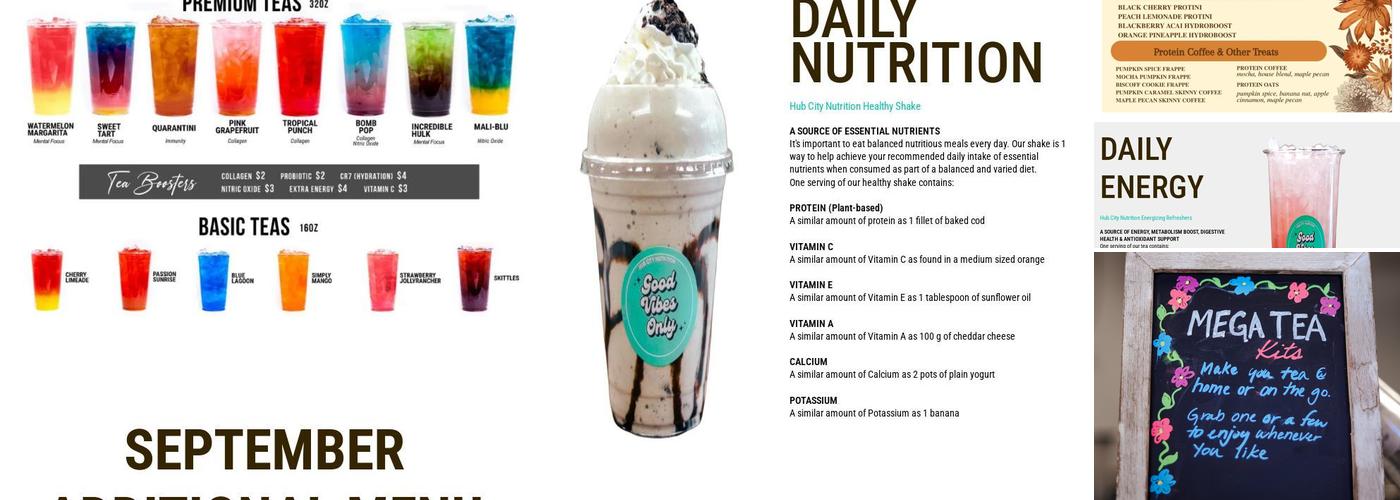 Hub City Nutrition - Hagerstown, MD Menu