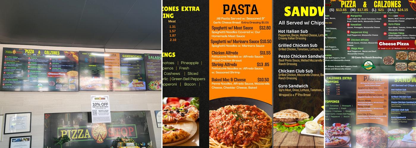 Pizza Stop Menu