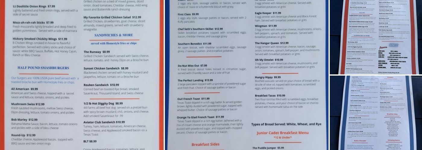 Wing It Cafe Menu