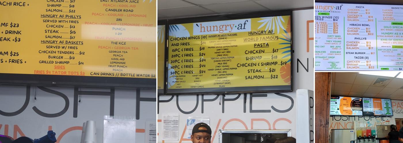 Hungry AF Menu