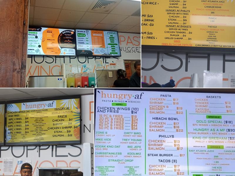 Hungry AF Menu