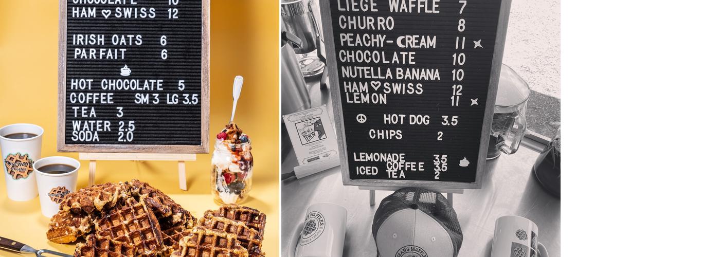 Sean’s Waffles Menu