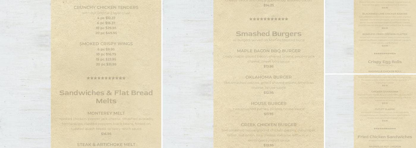 Austin Kitchen Menu