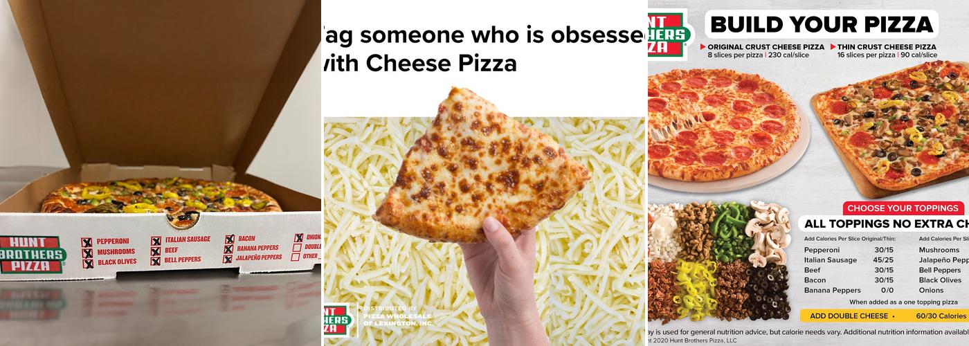 Hunt Brothers Pizza Menu