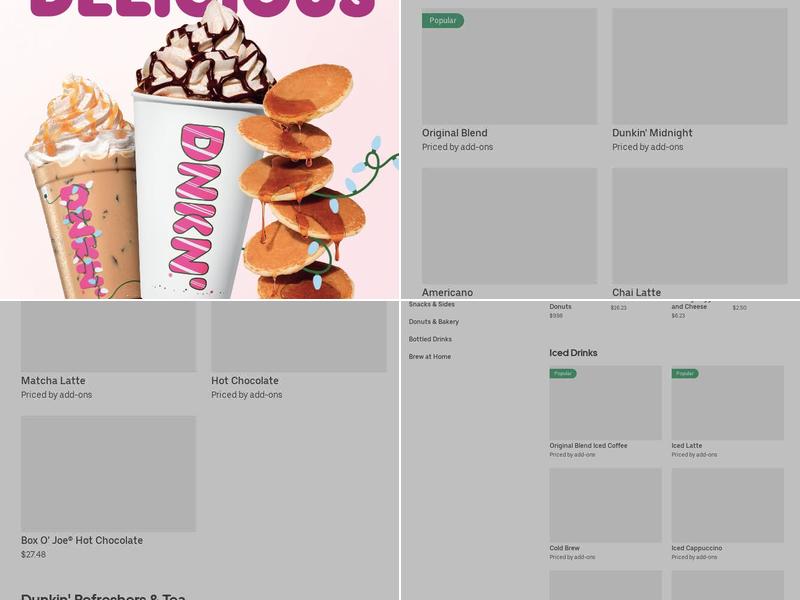 Dunkin' Menu