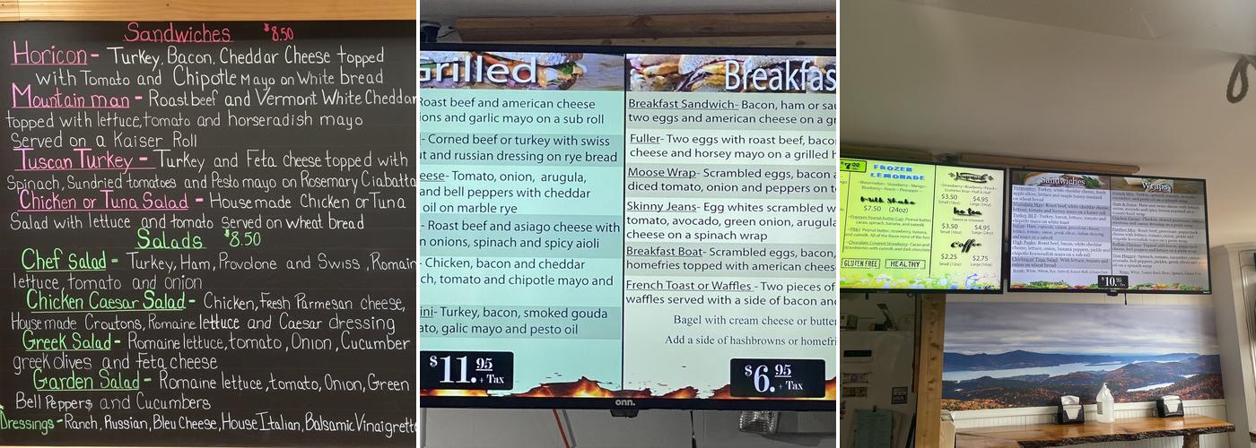 Moose On The Loose Deli - Lake George Village Menu