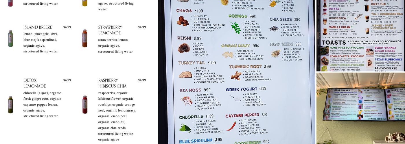 InnerCHI Lounge Menu