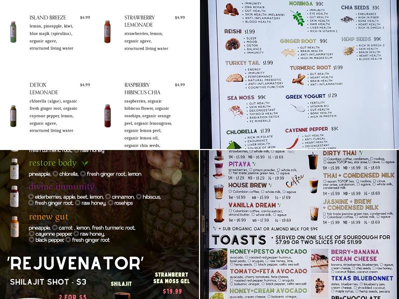 InnerCHI Lounge Menu