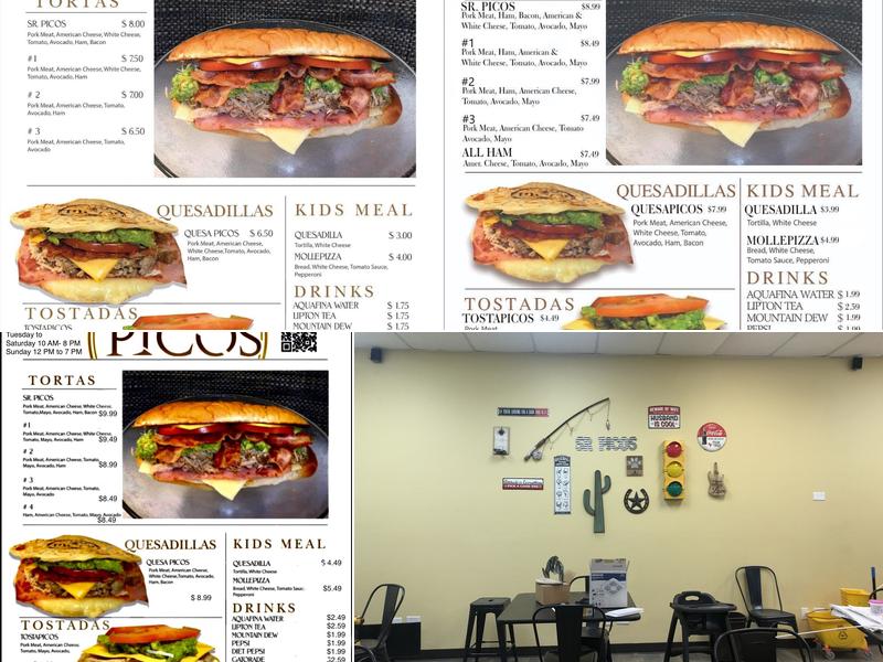 Sr. Picos Menu