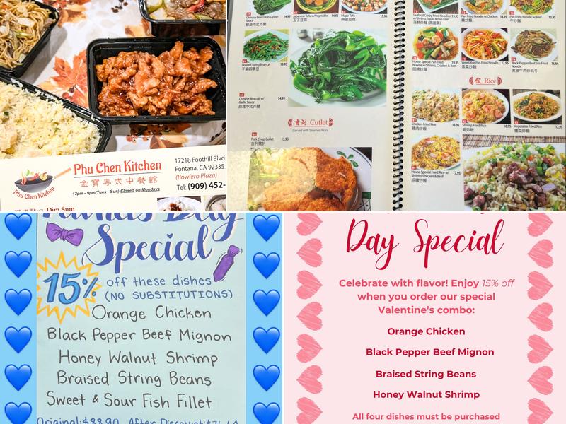 Phu Chen Kitchen Menu