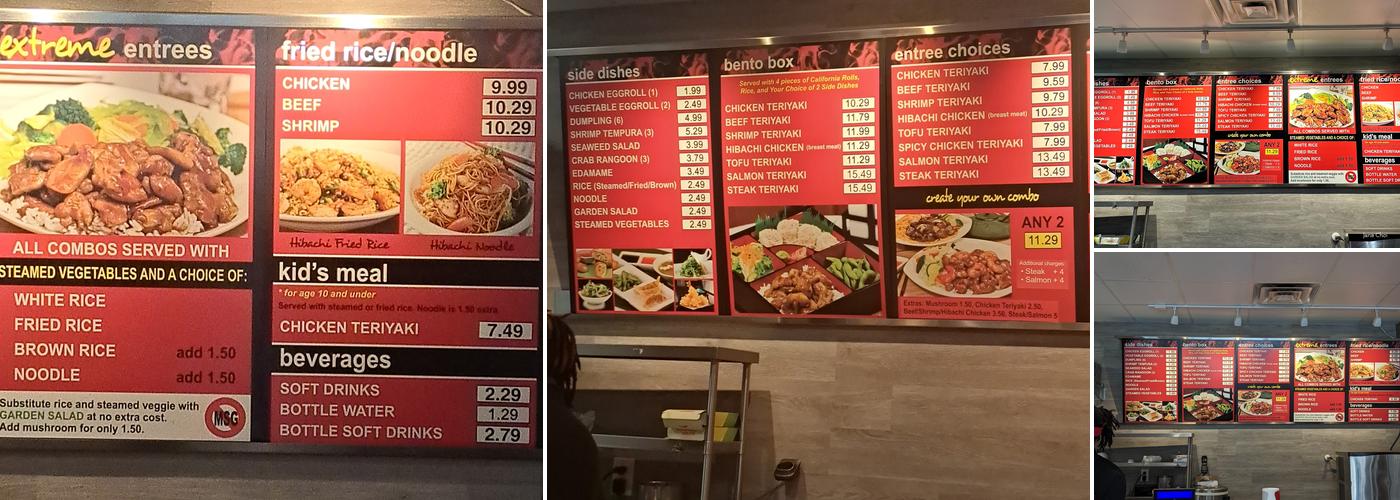 Extreme Teriyaki Grill Express Menu