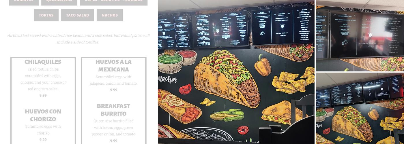 Raul's Burrito Express Menu