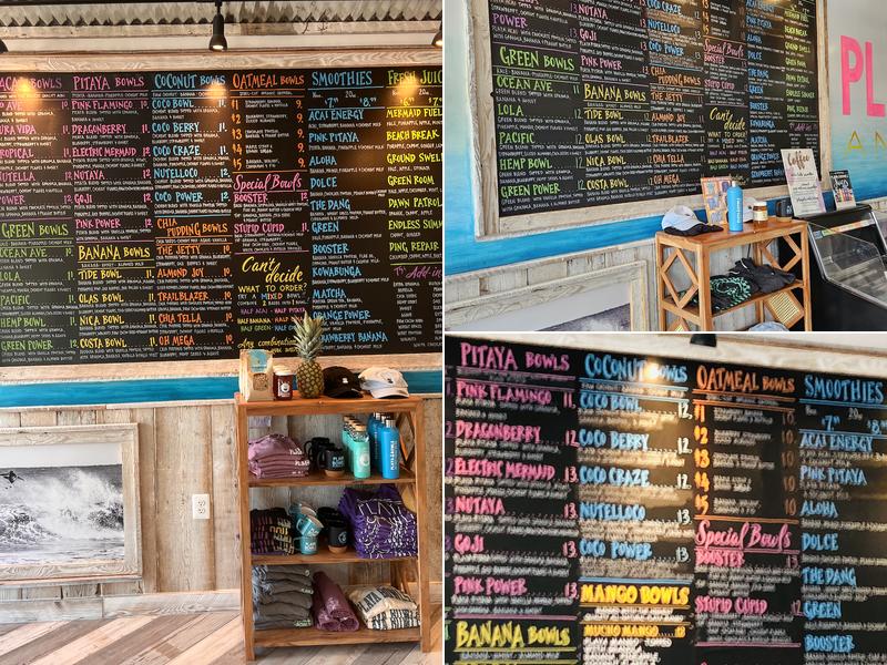 Playa Bowls Menu