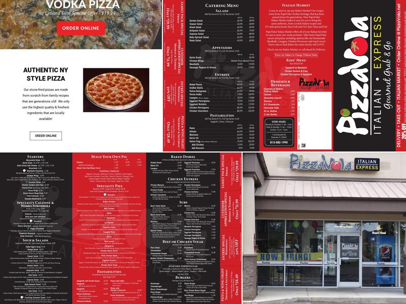 PizzaVola Express Menu