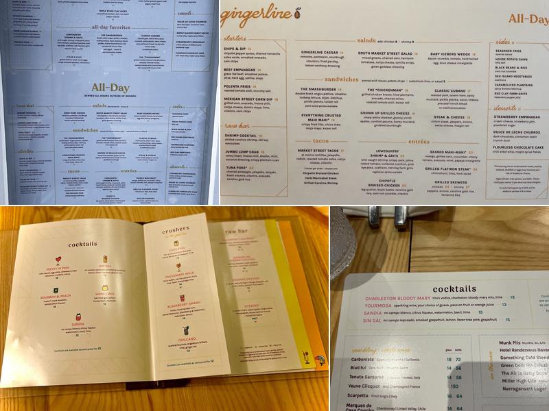 Gingerline Menu