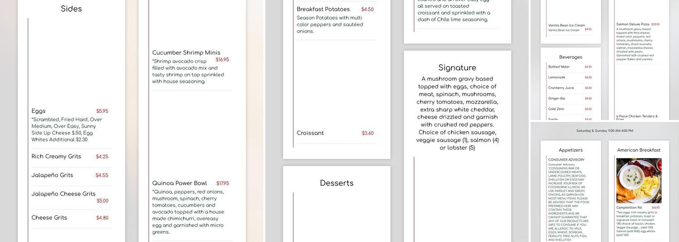Gocha's Tapas Bar Menu