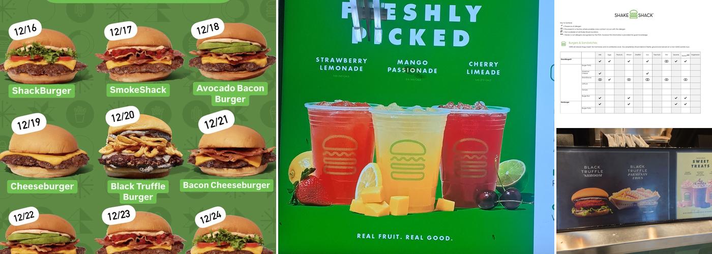Shake Shack Lenox Square Menu
