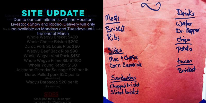 Patriot BBQ Menu