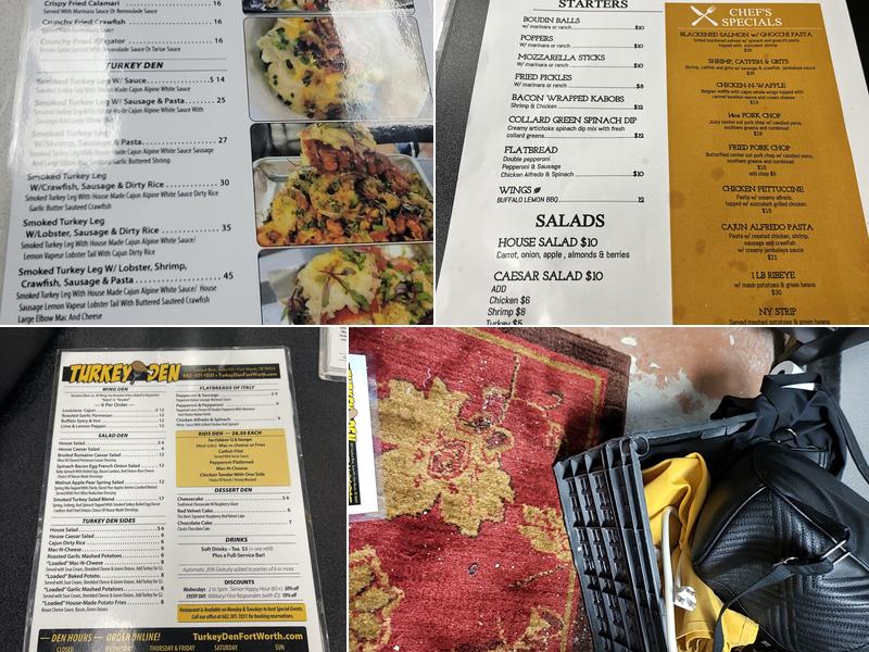 Turkey Den Menu