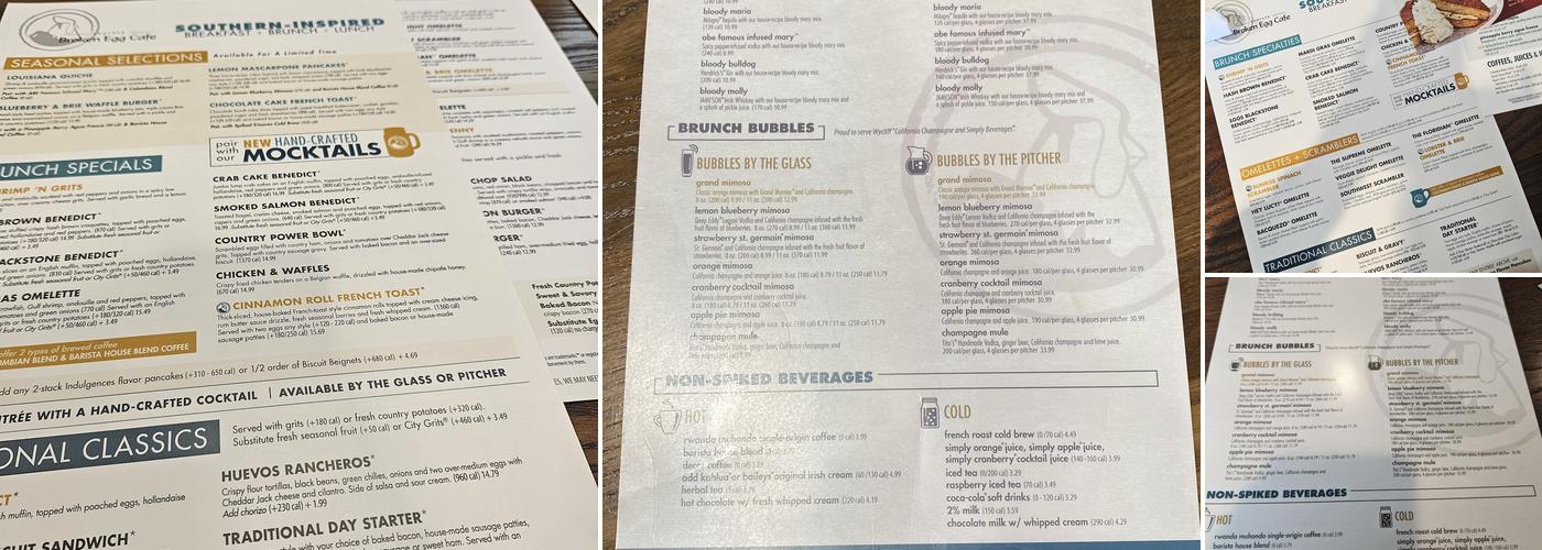 Another Broken Egg Cafe Menu