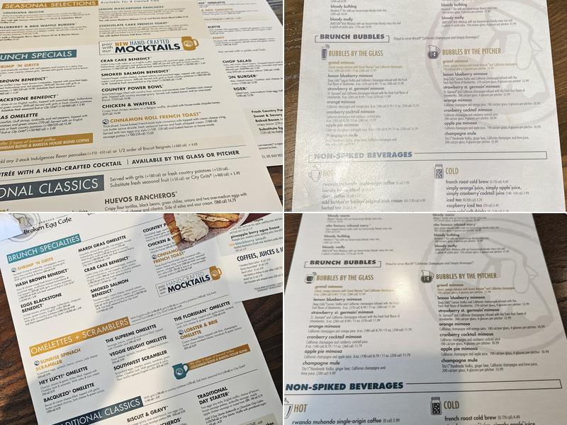 Another Broken Egg Cafe Menu