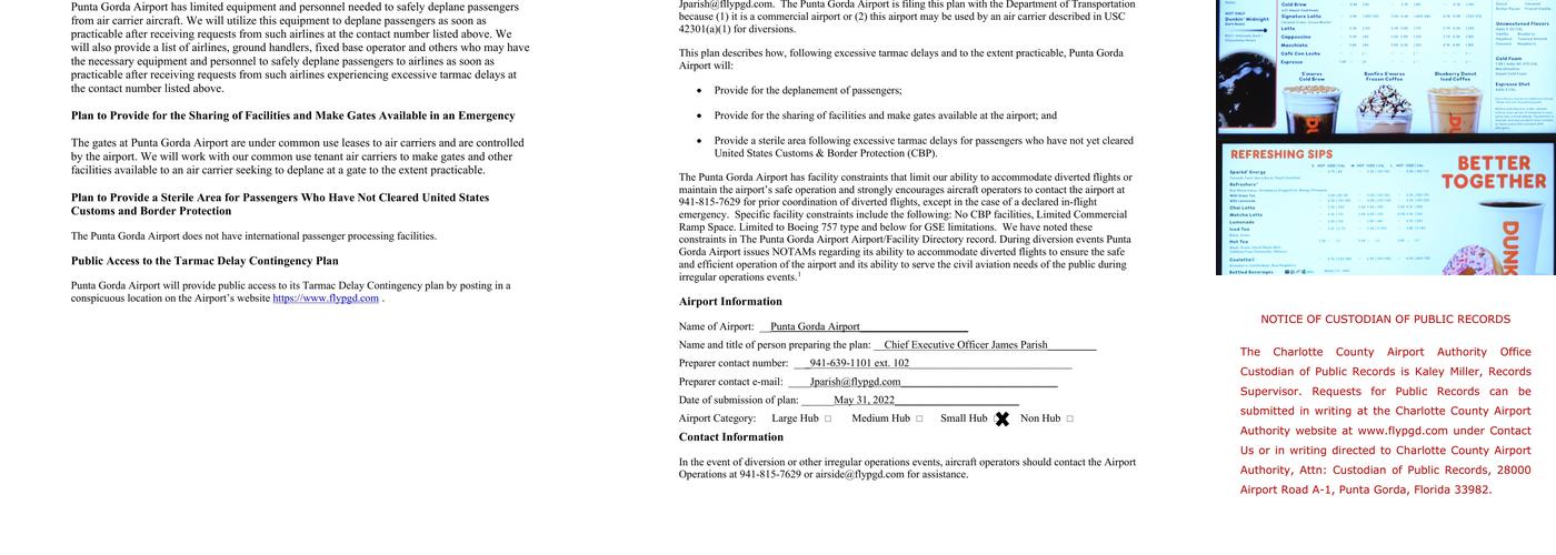 The Junction Punta Gorda Menu