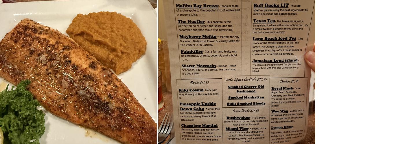 Bull Docks Menu