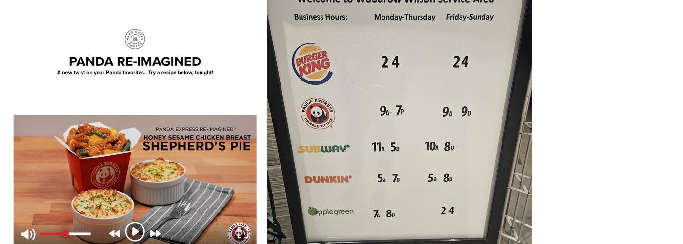 Panda Express Menu