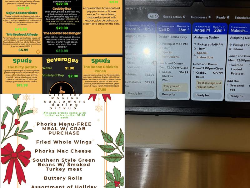PHORKS GRILL Menu