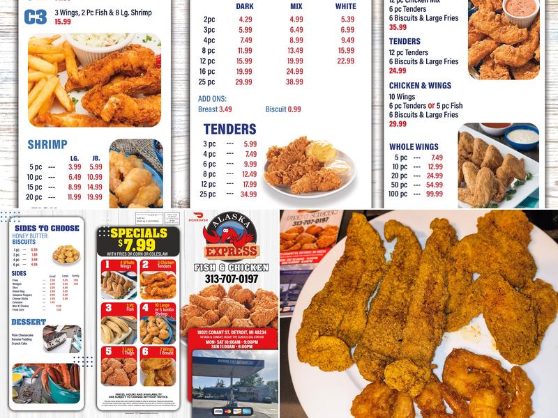 Alaska Express (Fish & Chicken) Conant St Menu
