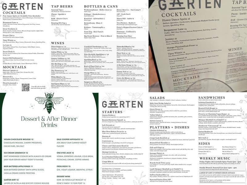 Garten Menu