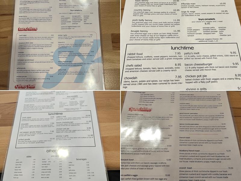 Himes Breakfast House Menu