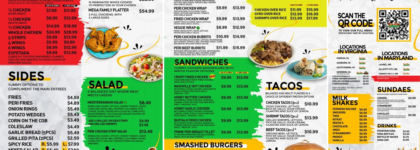 Peri Peri Original Menu