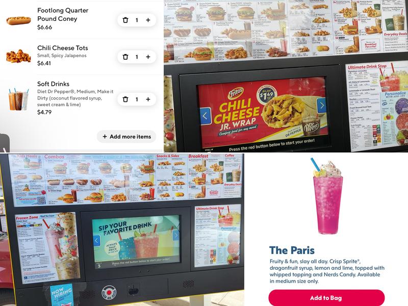 Sonic Drive-In Menu